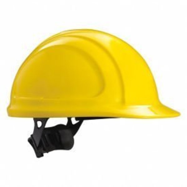 Honeywell North Honeywell North® Hard Hat, Front Brim, Type 1, Class E, Ratchet, Yellow N10R020000